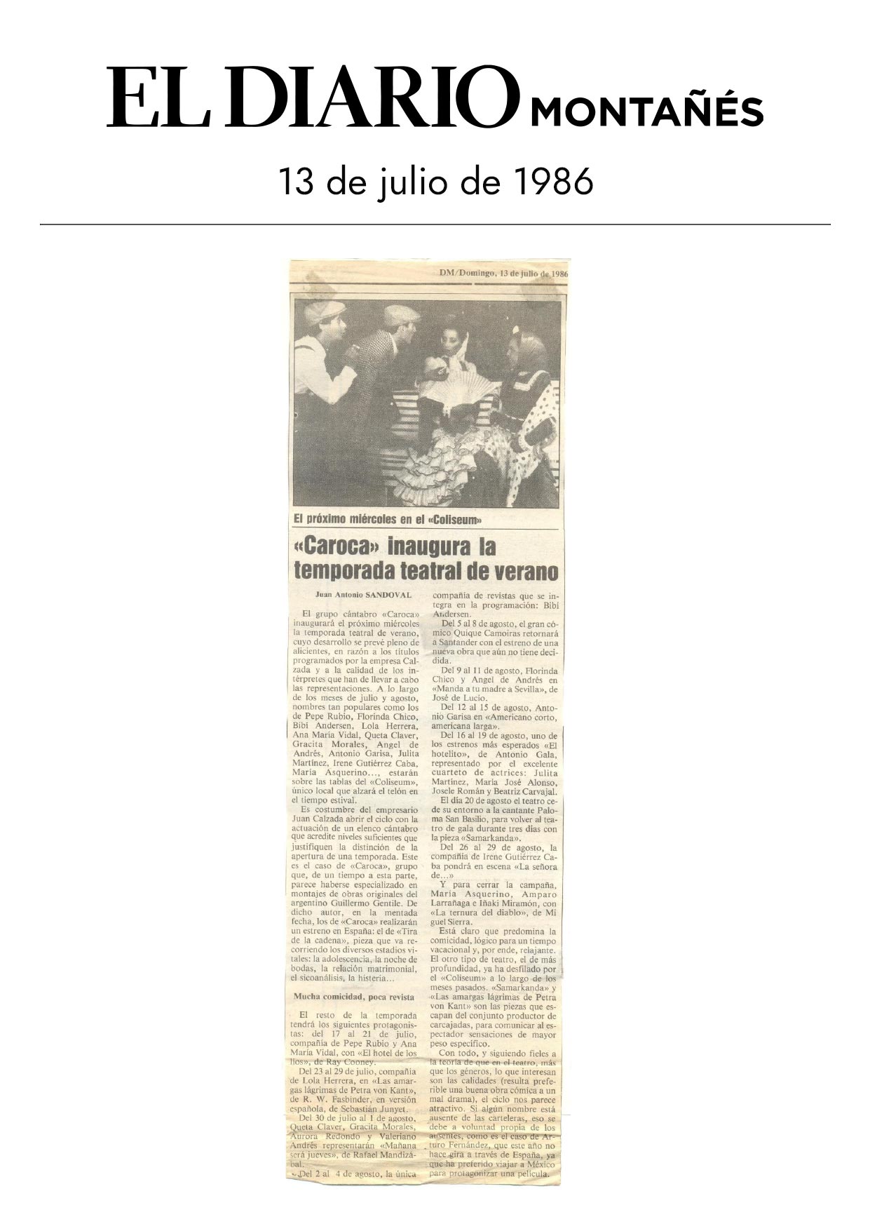 Diario Montañés - 13/07/1986
