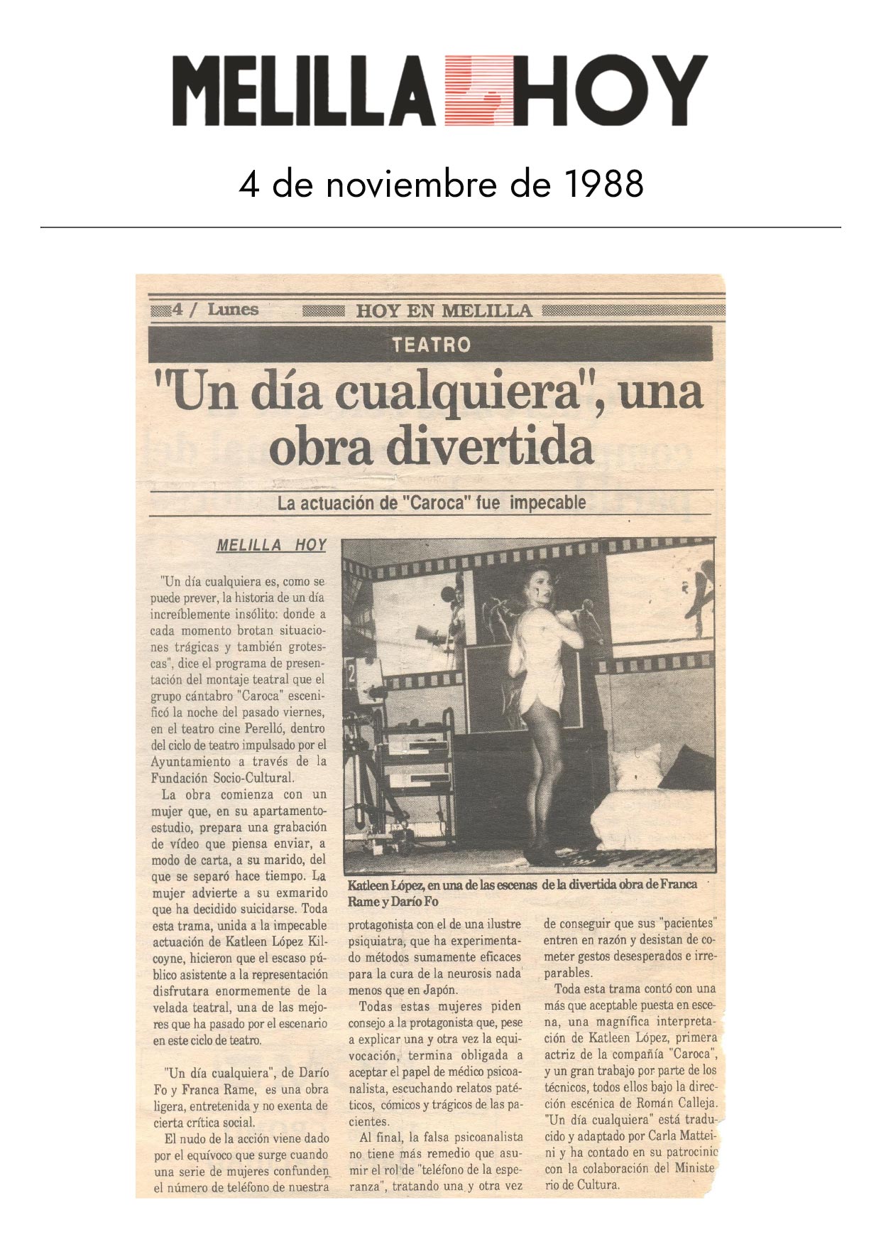 Melilla Hoy - 04/11/1988