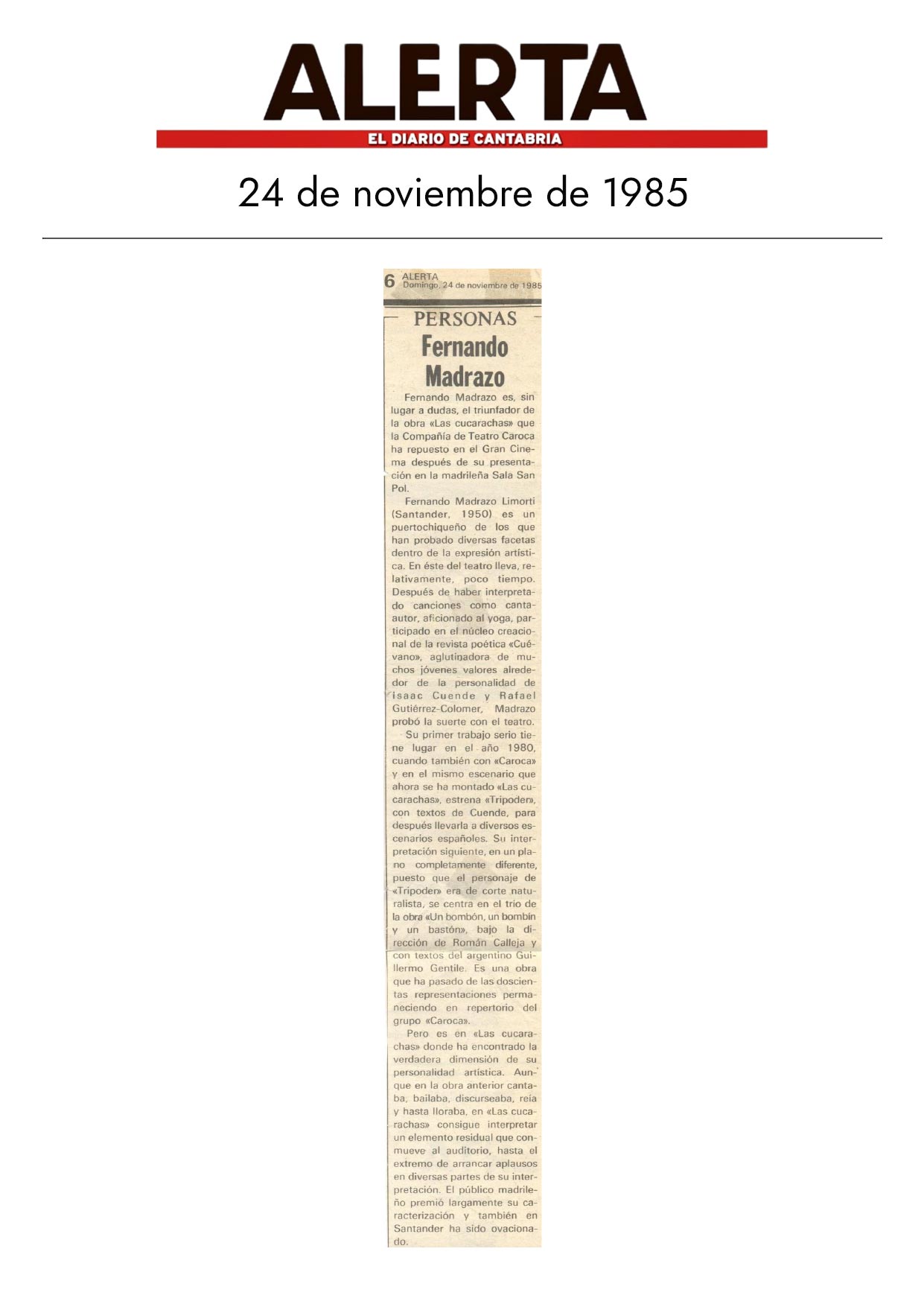 Alerta - 04/11/1985