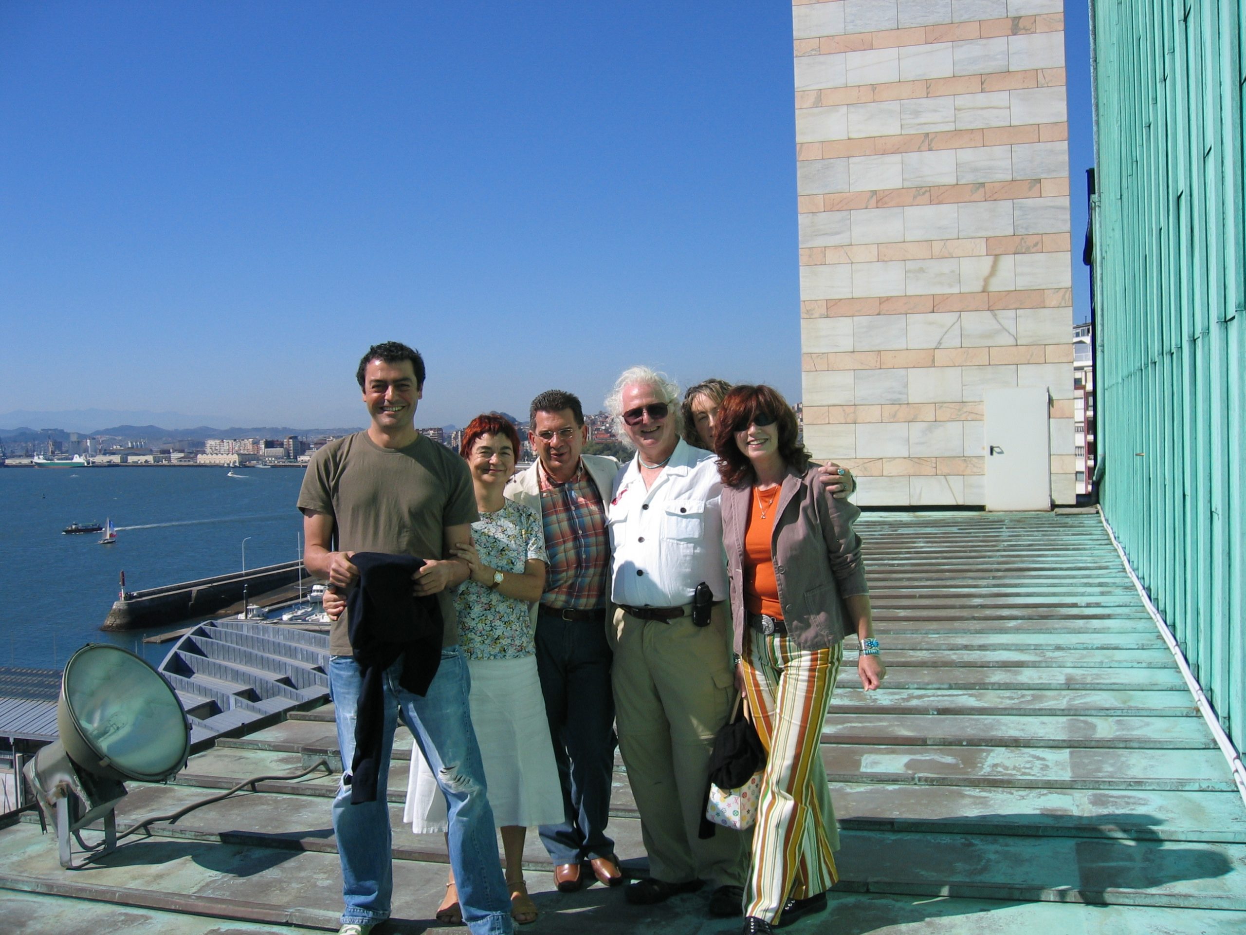 2006. Con Jhon Strasberg y profesores escuela Teatro.