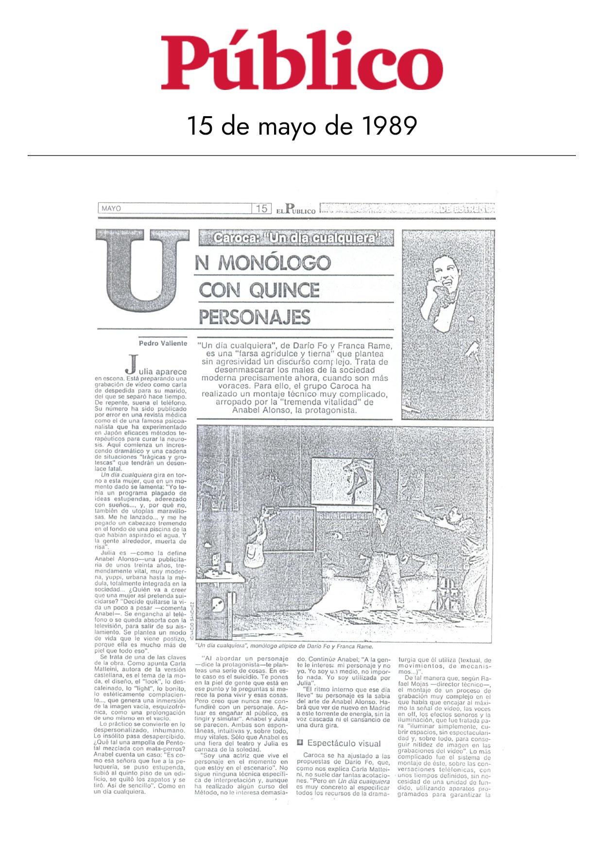 El Público - 15/05/1989