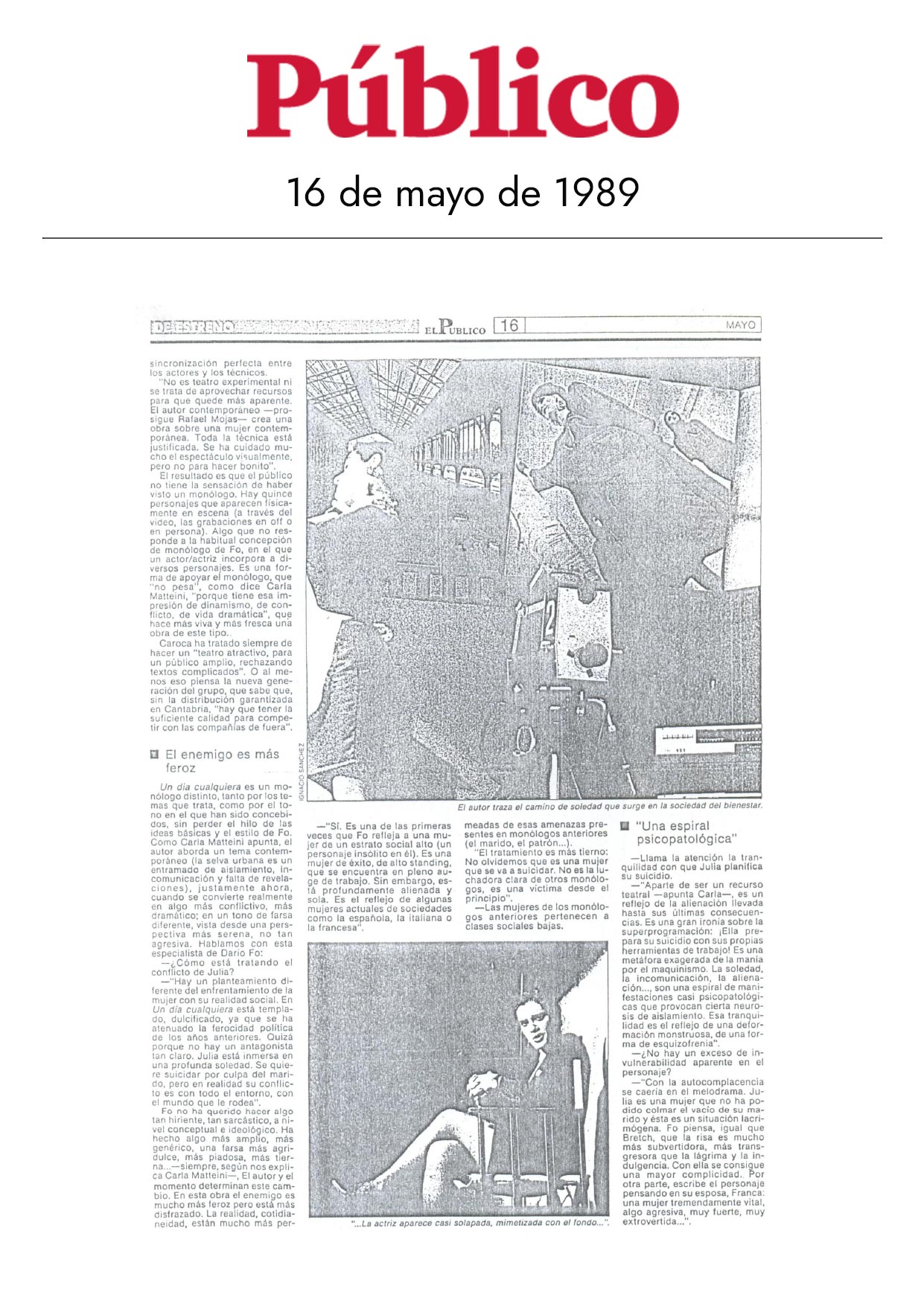El Público - 16/05/1989