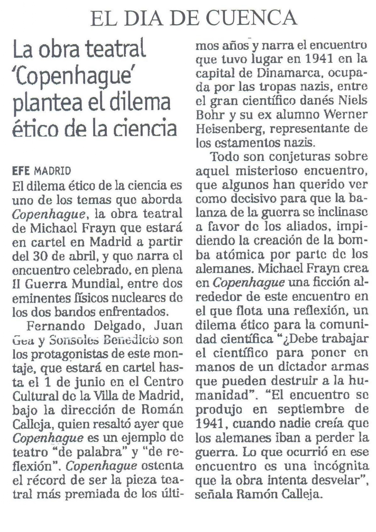 El Día de Cuenca - 16/04/2003