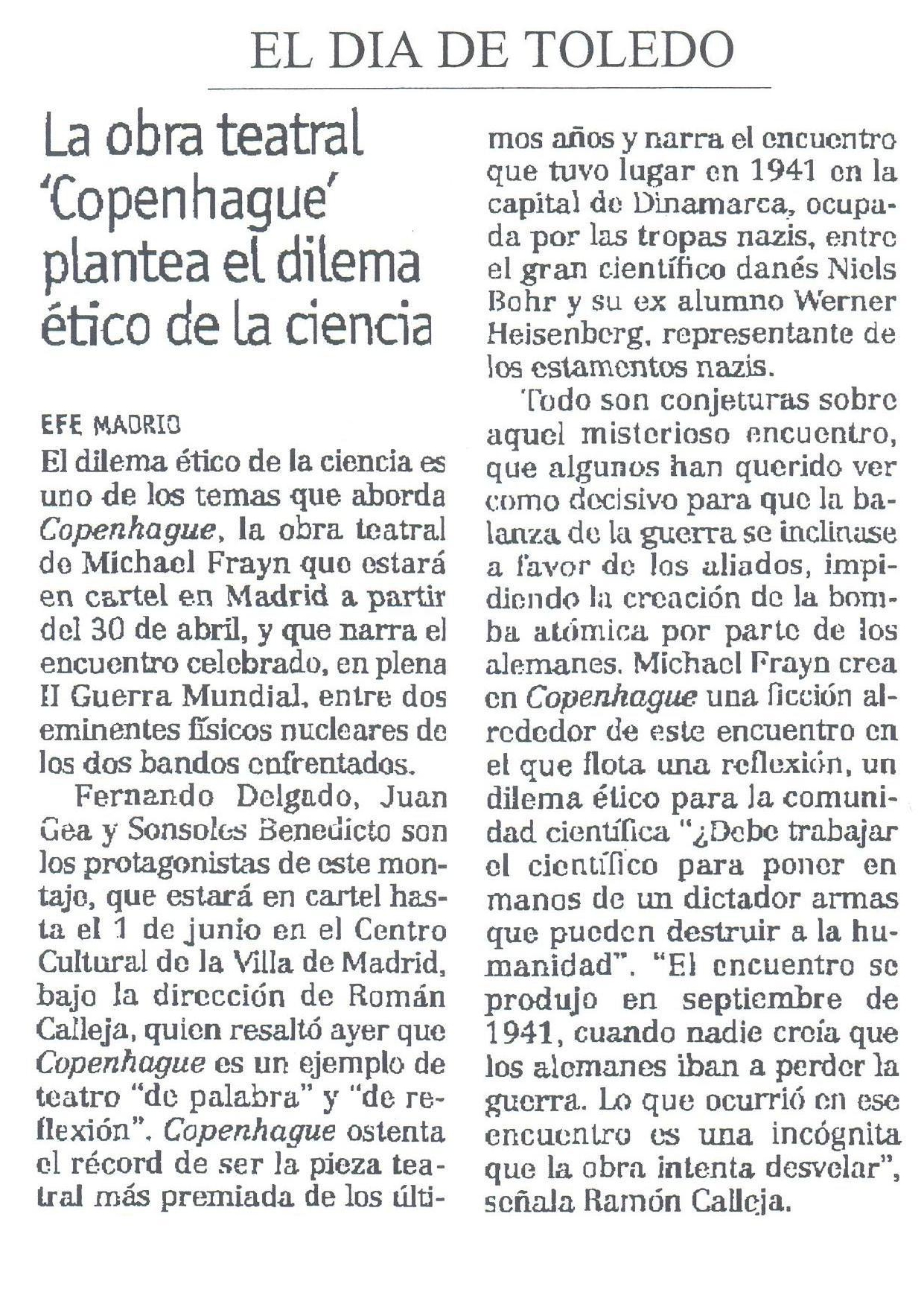 El Día de Toledo - 16/04/2003