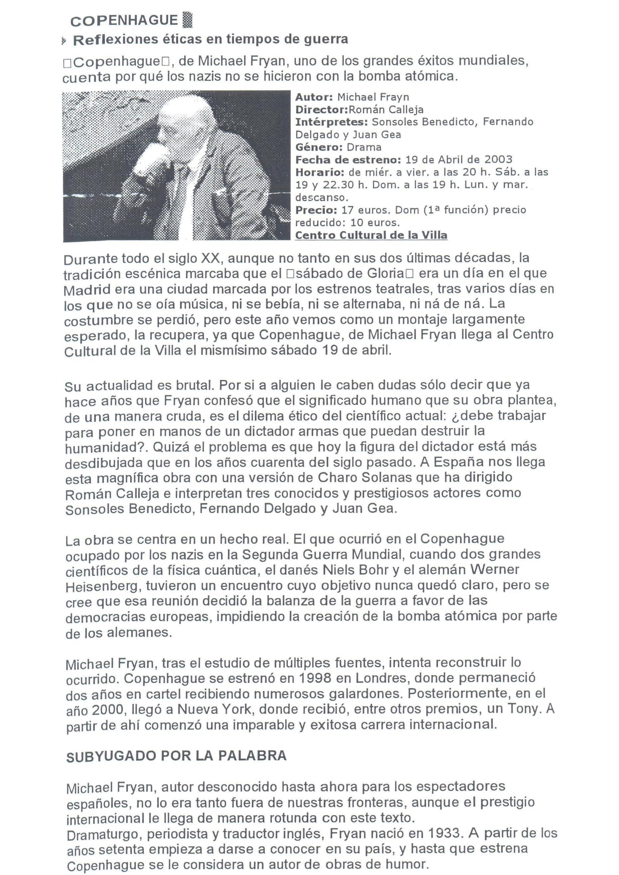 Guia del Ocio - 24/04/2003