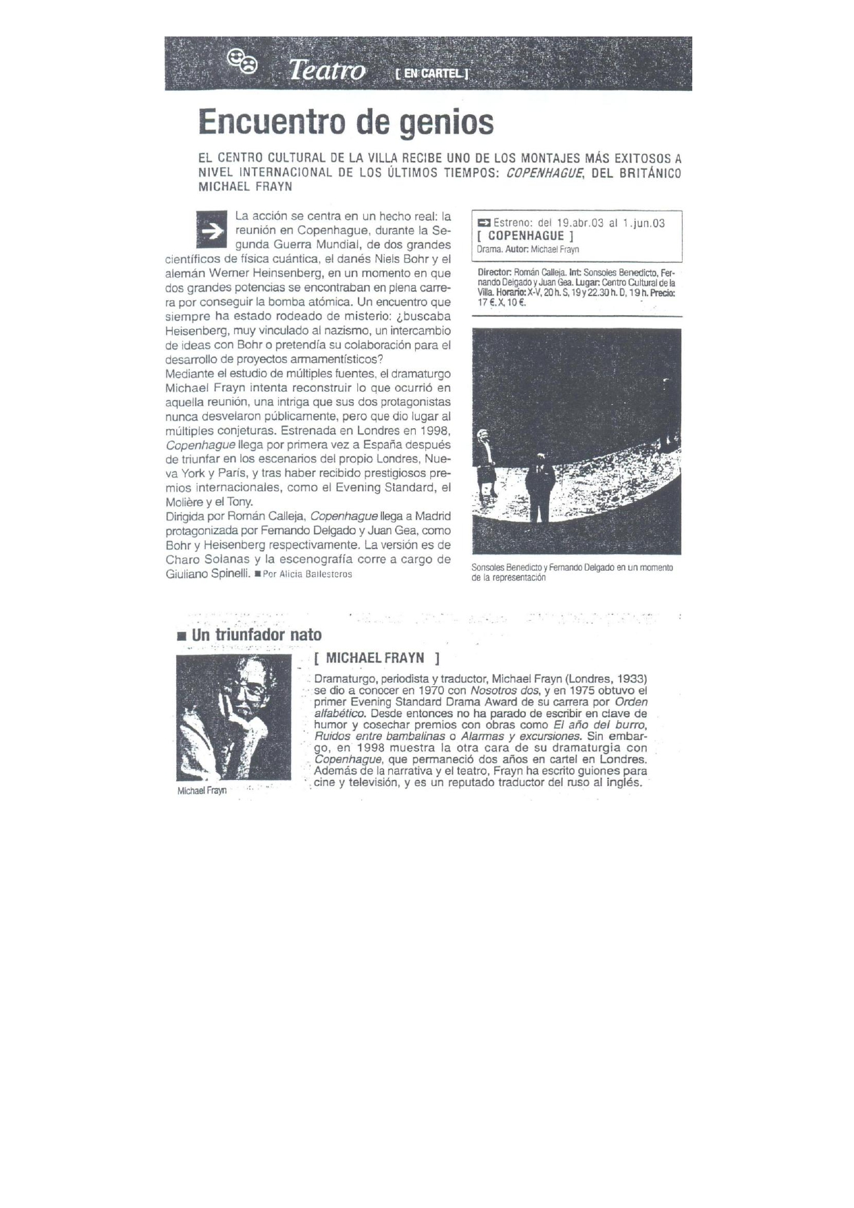 La Metro - 01/04/2003