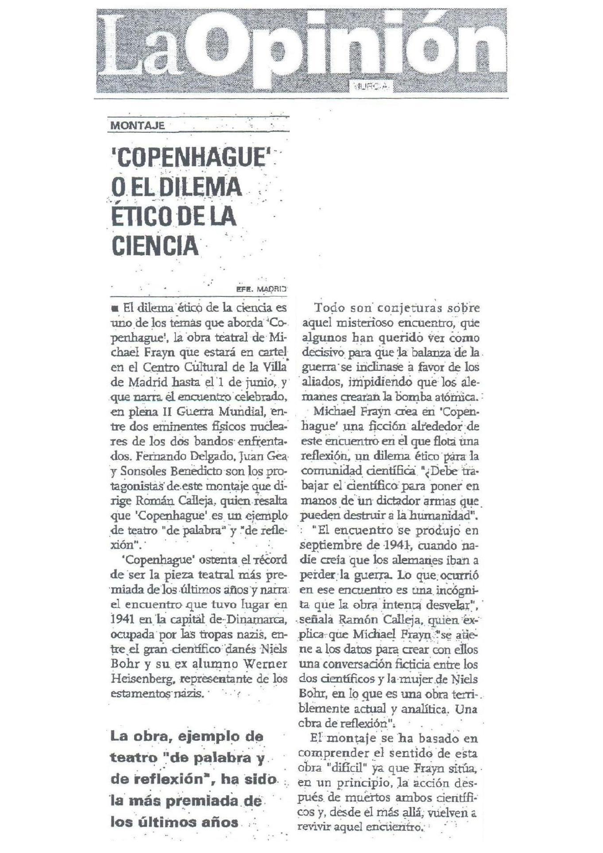 La Opinion - 09/05/2003