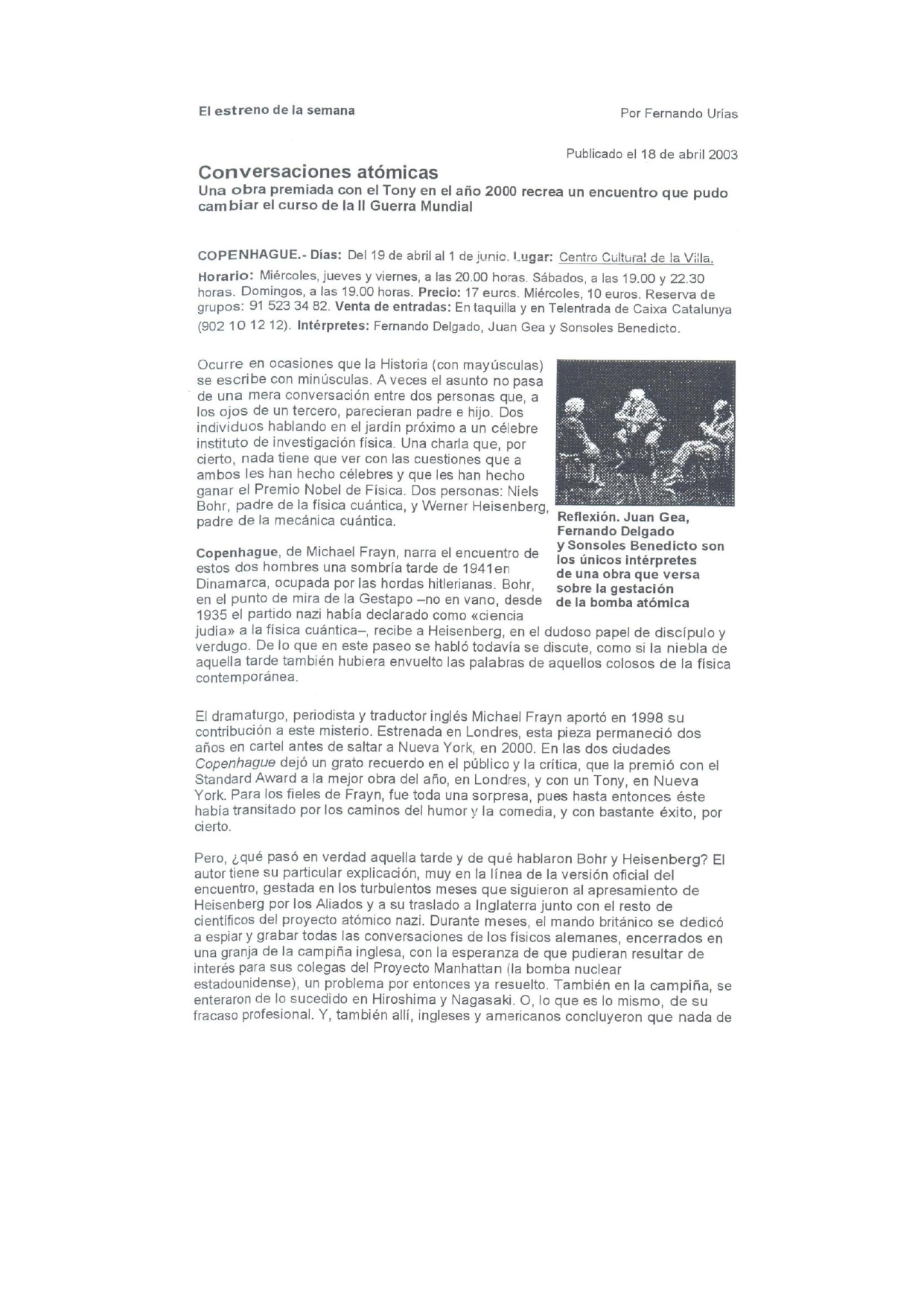 Metropoli - 18/04/2003