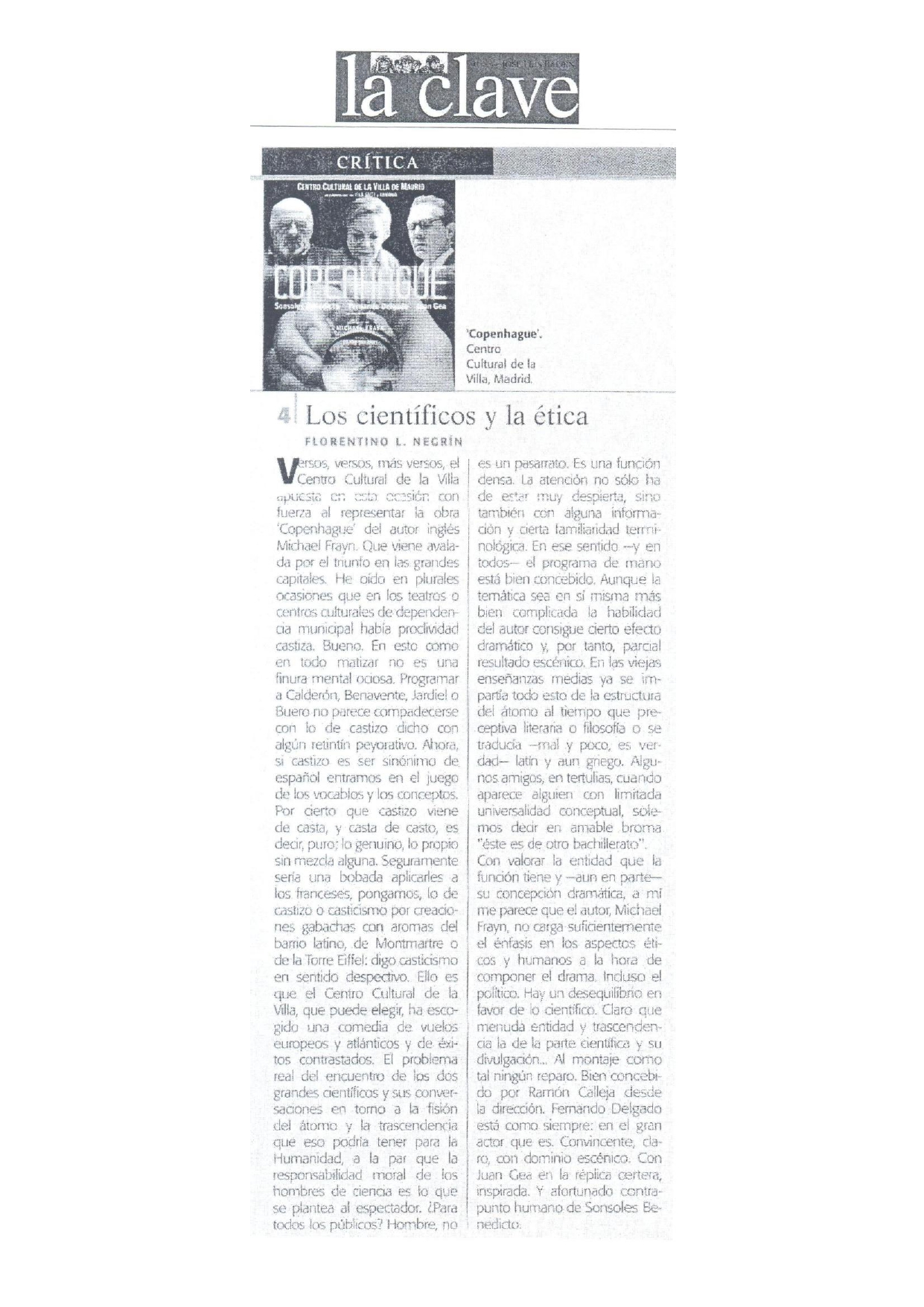 La Clave - 09/05/2003